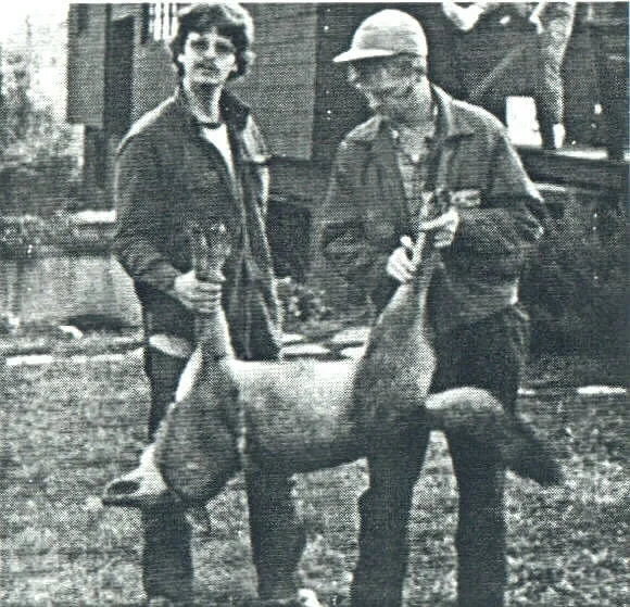  This picture was taken in November of 1980 and shows Bob with his oldest son and the first coyote caught in Nashua by a trapper. Bob Westcott was a significant trapper in his area, a long time Director of the NH Trappers Association, and a very nice, well liked, and respected man. Bob passed away very unexpectedly on January 23, 2001 but his legacy of trapping lives on in three sons, a son in law, and a grandson. With cooperation from is family, the story of Trapper Bob Westcott is being researched, and should soon be available in tribute to his memory. 